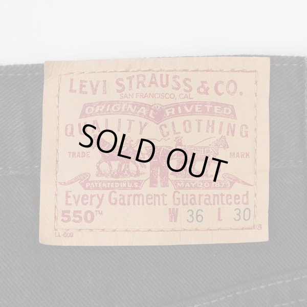 画像3: Early 00's Levi's 550 ブラックデニムパンツ "W36 L30" (3)