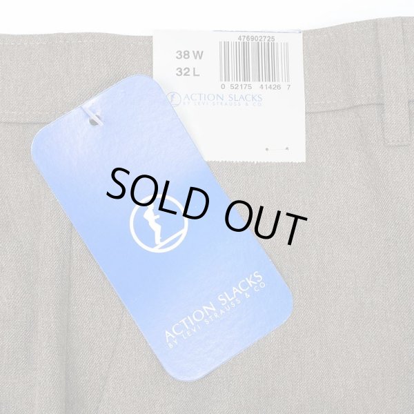 画像3: 00's Levi's アクションスラックス "DEADSTOCK / W38 L32 / Heather Brown" (3)