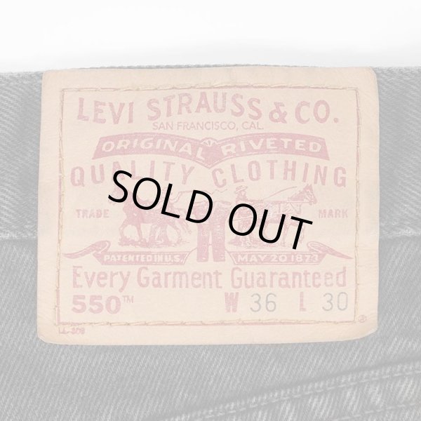 画像3: Late 90's Levi's 550 ブラックデニムパンツ "W36 L30" (3)