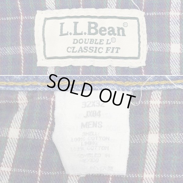 画像3: Early 00's L.L.Bean ネルライナー デニムパンツ "DOUBLE L" (3)