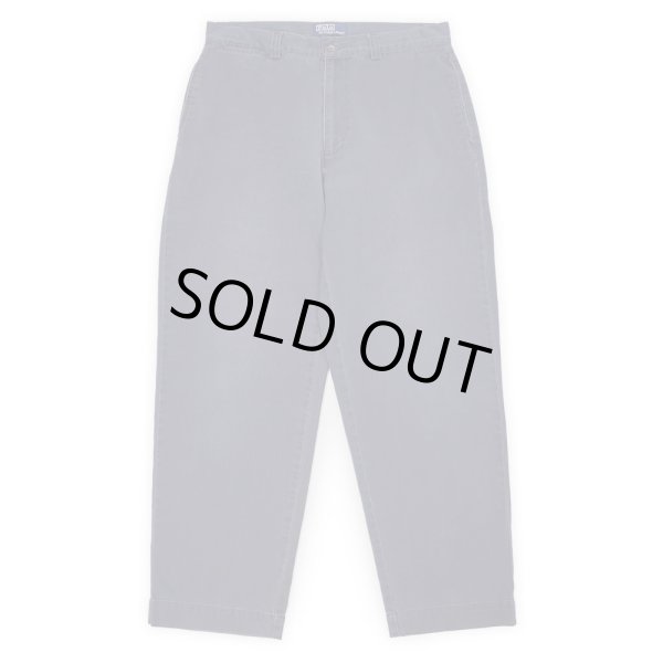 画像1: 90's Polo Ralph Lauren ノータック チノトラウザー "PHILIP PANT / W33 L30 / FADE NAVY" (1)
