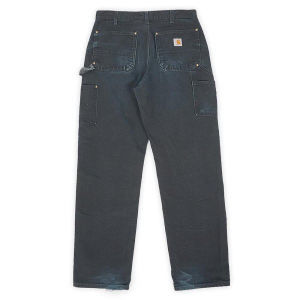 画像2: 00's Carhartt ダブルニー ダックペインターパンツ “B01-BLK / MADE IN USA” (2)