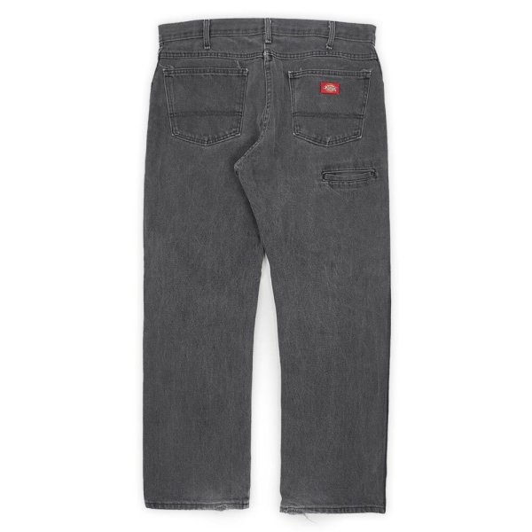 画像2: 00's Dickies ブラックデニムワークパンツ "Ｗ34 L30" (2)