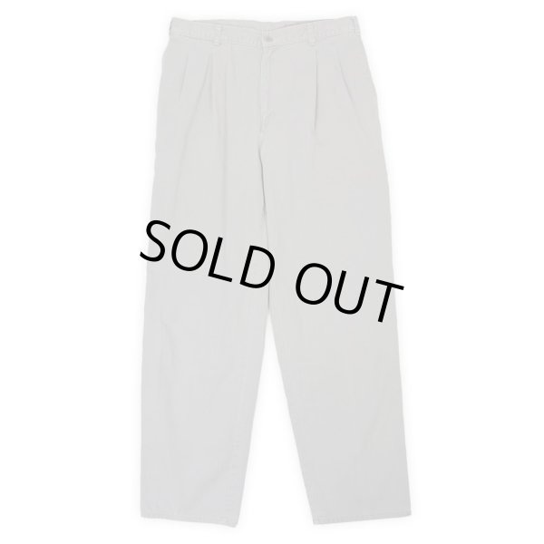 画像1: Early 90's DOCKERS 2タック チノトラウザー "LIGHT GRAY / W33 L32" (1)