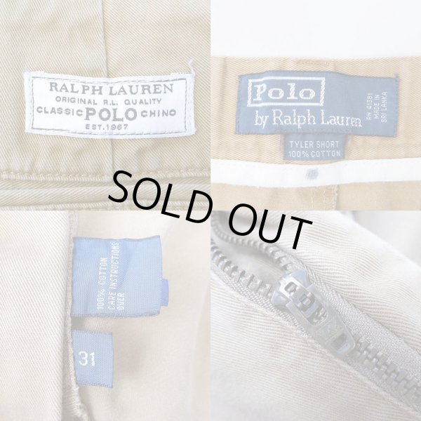 画像3: 90's Polo Ralph Lauren 2タックチノショーツ "TYLER SHORT" (3)