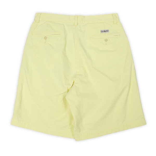 画像2: 90's Polo Ralph Lauren 2タック チノショーツ “TYLER SHORT / YELLOW" (2)