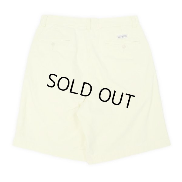 画像2: 90's Polo Ralph Lauren 2タック チノショーツ “TYLER SHORT / YELLOW" (2)