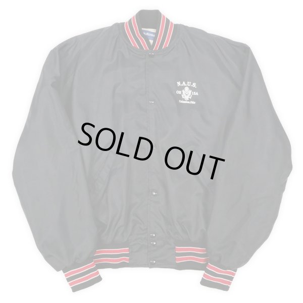 画像2: 90's Holloway ナイロンスタジャン "N.A.U.S / MADE IN USA" (2)