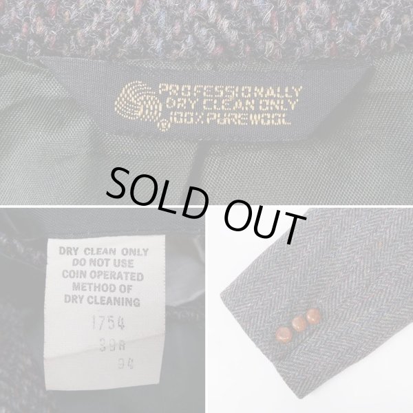 画像4: 80-90's Harris Tweed ウール テーラードジャケット “MADE IN USA” (4)