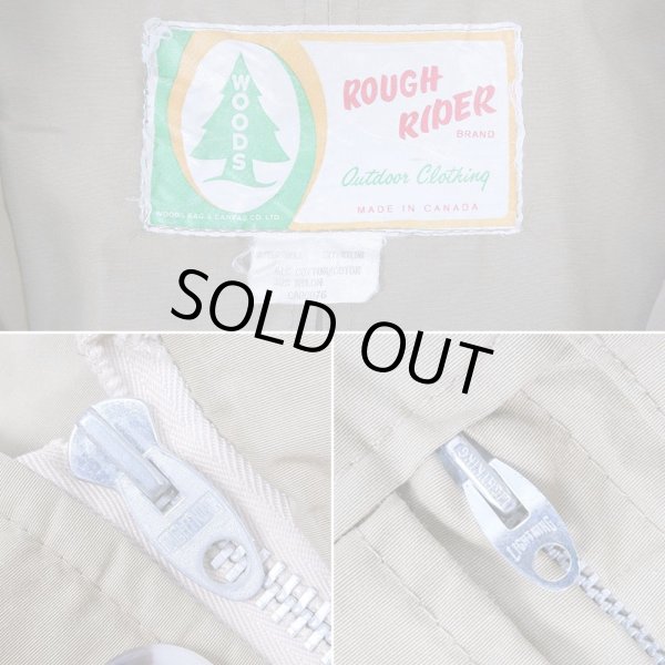 画像3: 70's WOODS コットンナイロン ハンティングジャケット "MADE IN CANADA" (3)