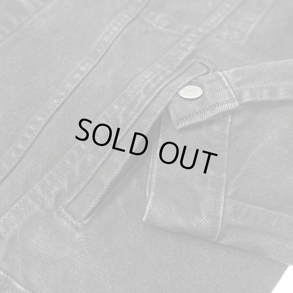 画像5: 90's TYCA ブラックデニムジャケット "MADE IN USA" (5)