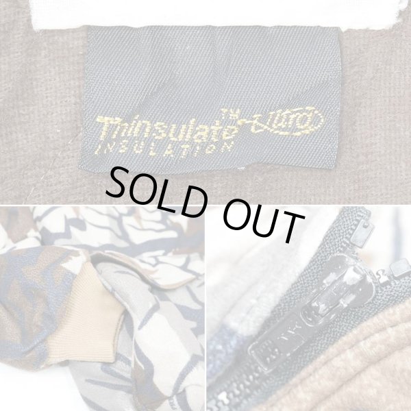 画像4: 90's PREDATOR CAMOUFLAGE パデッドフリースジャケット "MADE IN USA" (4)