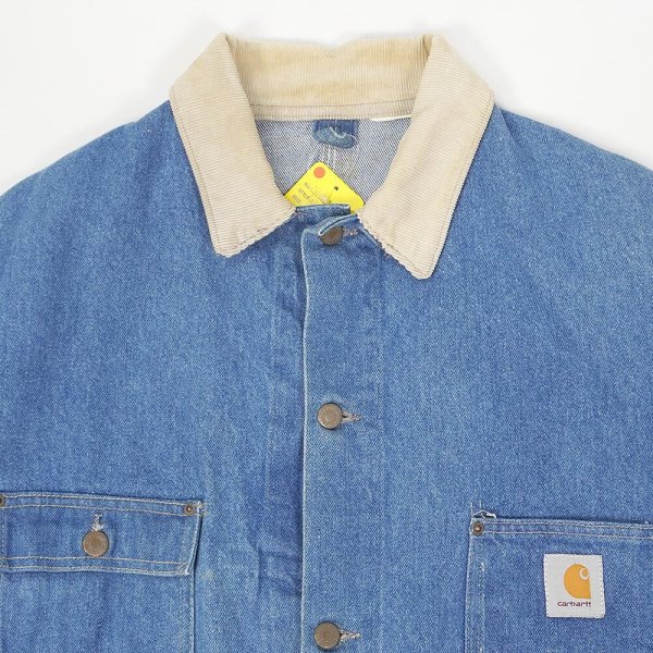 画像3: 80-90's Carhartt デニムカバーオール "裏地無し" (3)