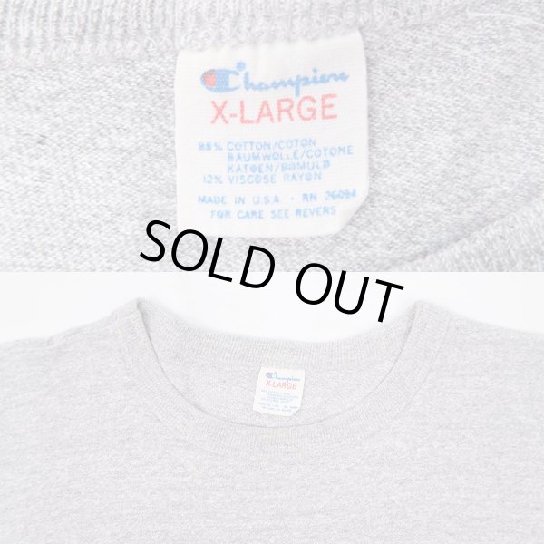 画像3: Early 80's Champion 88/12 ブランクTシャツ “目無し / MADE IN USA” (3)