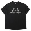 画像1: 00's “YOU SAY PSYCHO” メッセージプリントTシャツ (1)