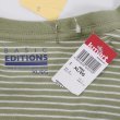 画像2: 00's BASIC EDITIONS ボーダーTシャツ "OLIVE / DEADSTOCK" (2)