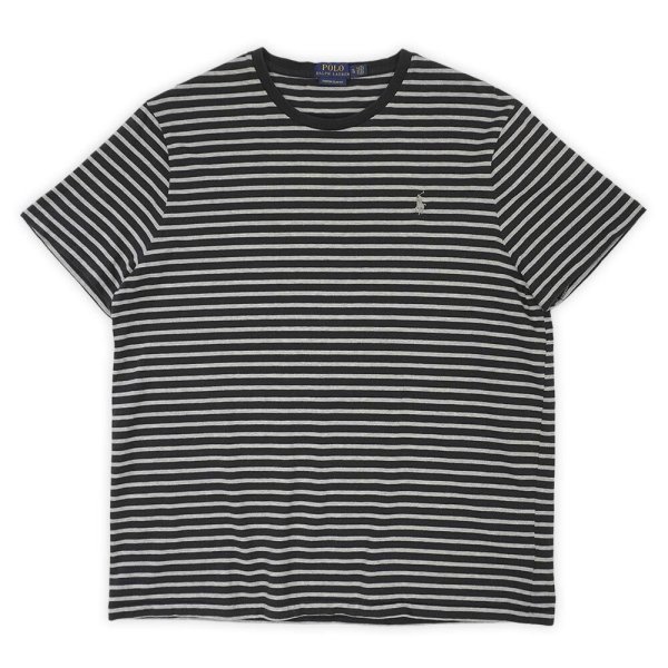 画像1: 00's Polo Ralph Lauren ボーダーTシャツ "BLACK×GRAY" (1)