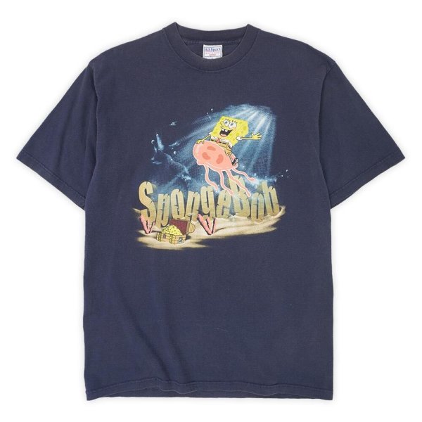 画像1: Early 00's SpougeBob キャラクタープリントTシャツ "USA COMPONENTS" (1)