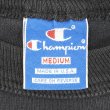 画像2: 80-90's Champion ブランクTシャツ "BLACK / MADE IN USA" (2)