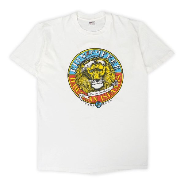 画像1: 80-90's LION COFFEE 両面プリントTシャツ "Stedman body / MADE IN USA" (1)