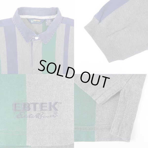 画像3: 90's Eddie Bauer EBTEK L/S ポロシャツ (3)