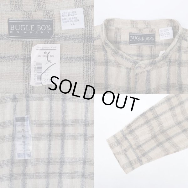 画像3: 90's BUGLE BOY バンドカラーシャツ “DEADSTOCK” (3)