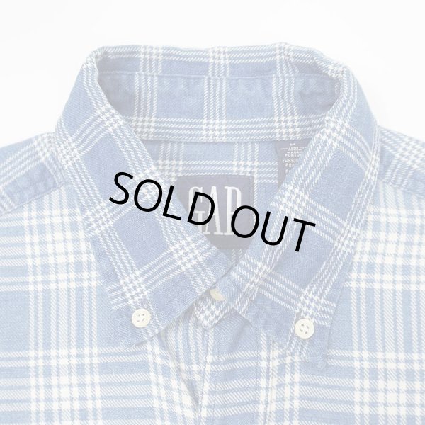 画像4: 90's OLD GAP クレイジーパターン ボタンダウンシャツ (4)