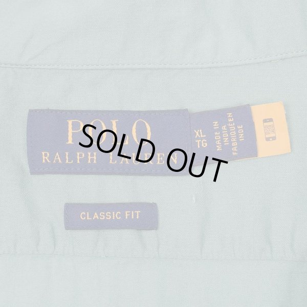 画像2: 00's Polo Ralph Lauren S/S オープンカラーシャツ "CLASSIC FIT / 裾ポニー" (2)