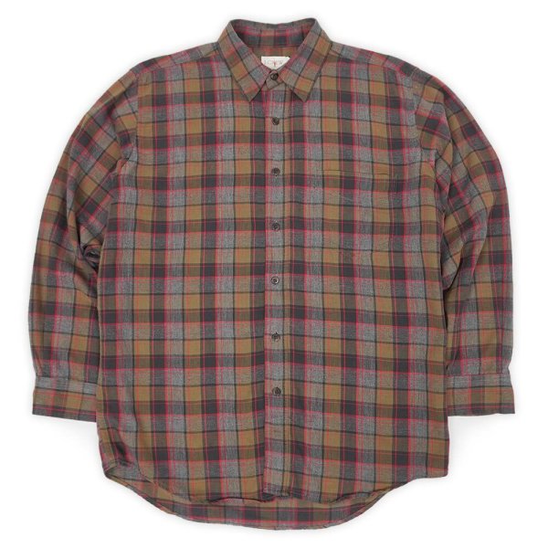画像1: 90's J.CREW レギュラーカラーシャツ "COTTON×RAYON" (1)