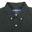 画像3: 90's Polo Ralph Lauren ボタンダウンシャツ "BLACK / BLAKE" (3)