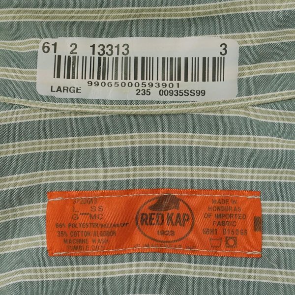 画像2: 00's RED KAP マルチストライプ柄 S/S ワークシャツ (2)
