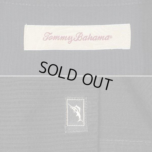 画像2: 00's Tommy Bahama S/S オープンカラーシャツ "BLACK" (2)