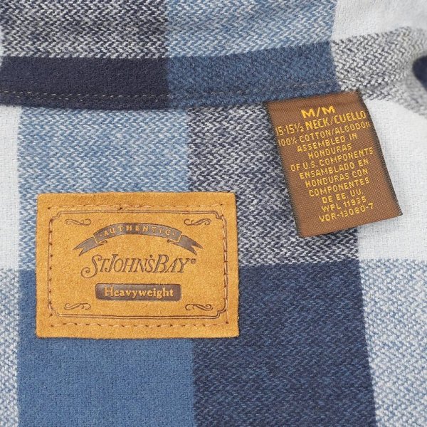 画像2: Late 90's ST JOHN'S BAY フランネル ボタンダウンシャツ "DEADSTOCK" (2)