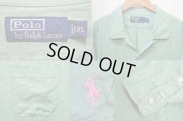 画像3: 90's POLO Ralph Lauren L/S オープンカラーシャツ (3)