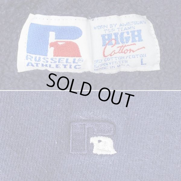 90's RUSSELL カレッジロゴ スウェット “NAVY / MADE IN USA