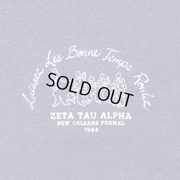 画像3: 80's RUSSELL カレッジプリント スウェット "MADE IN USA / FADE NAVY" (3)