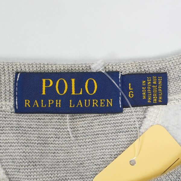 画像2: 00's Polo Ralph Lauren 両V ロゴワッペン スウェット (2)