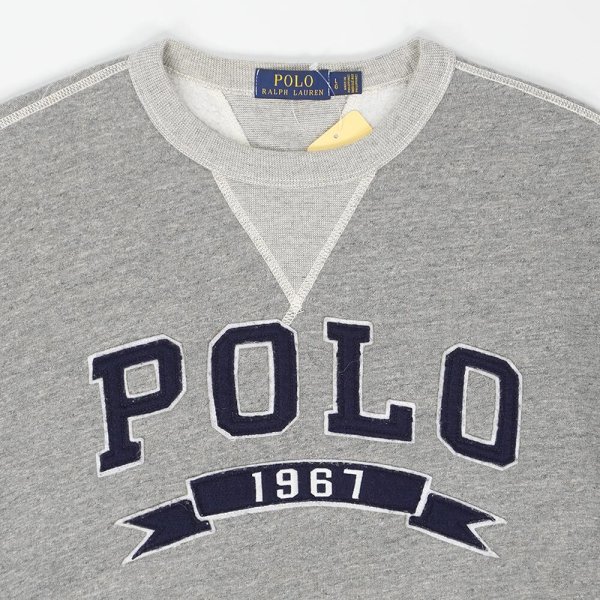 画像3: 00's Polo Ralph Lauren 両V ロゴワッペン スウェット (3)