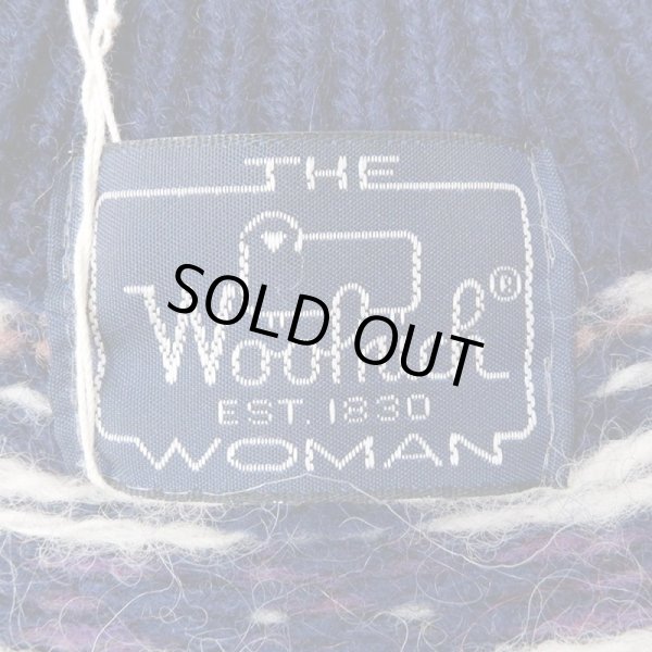 画像2: 80's Woolrich ノルディック柄 ウールニット (2)