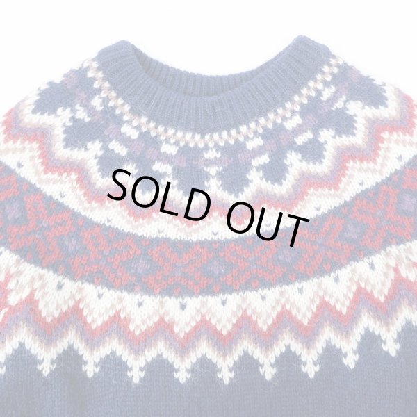 画像3: 80's Woolrich ノルディック柄 ウールニット (3)