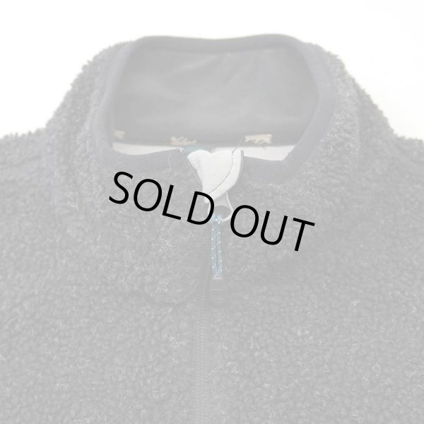 画像3: 90-00's Woolrich パイルフリースベスト "BLACK" (3)