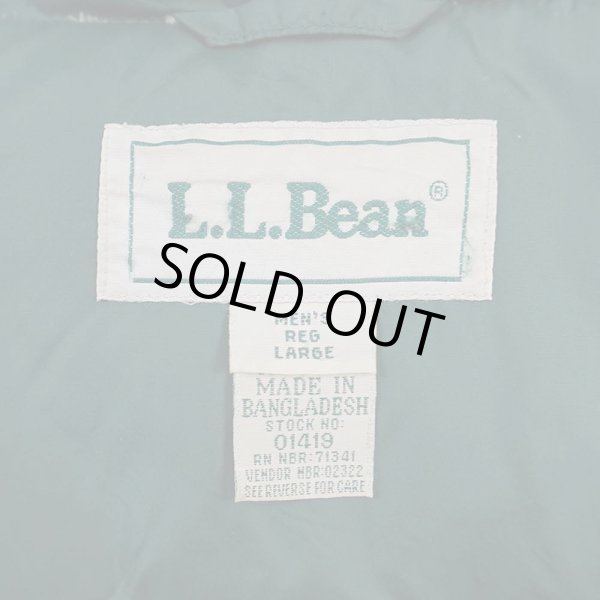 画像2: 90's L.L.Bean ダウンベスト "Green" (2)