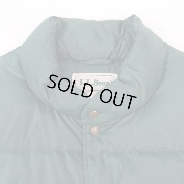 画像3: 90's L.L.Bean ダウンベスト "Green" (3)