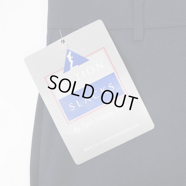 画像3: 90's Levi's アクションスラックス "DEADSTOCK / W33 L30 / NAVY" (3)