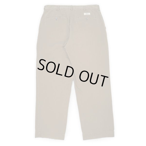 画像2: 90-00's Polo Ralph Lauren ノータック チノトラウザー “BROWN” (2)