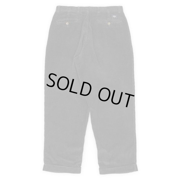 画像2: 90's DOCKERS 2タック 太畝コーデュロイトラウザー "Fade Black / W33 L29" (2)