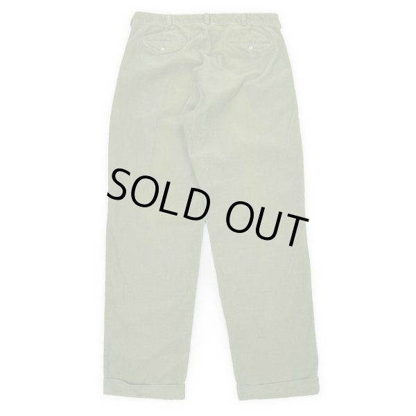 画像2: 90's Polo Ralph Lauren 2タック 細畝コーデュロイトラウザー "HAMMOND PANT / OLIVE" (2)