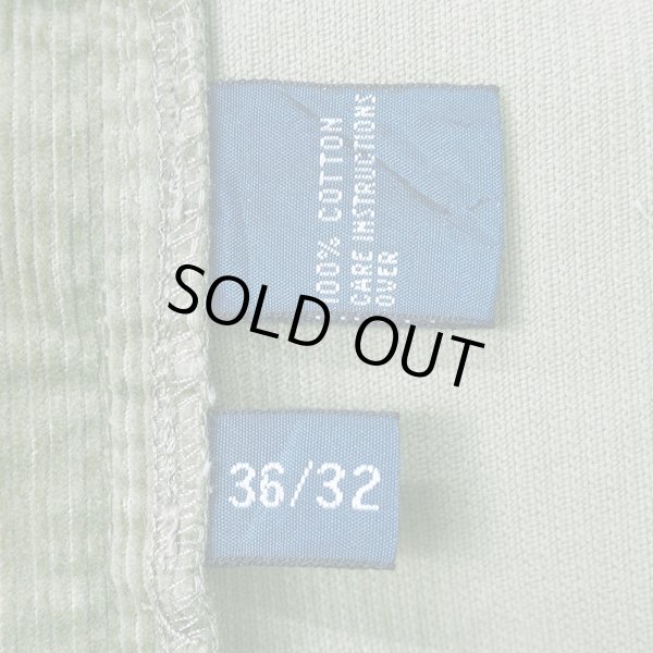 画像4: 90's Polo Ralph Lauren 2タック 細畝コーデュロイトラウザー "HAMMOND PANT / OLIVE" (4)