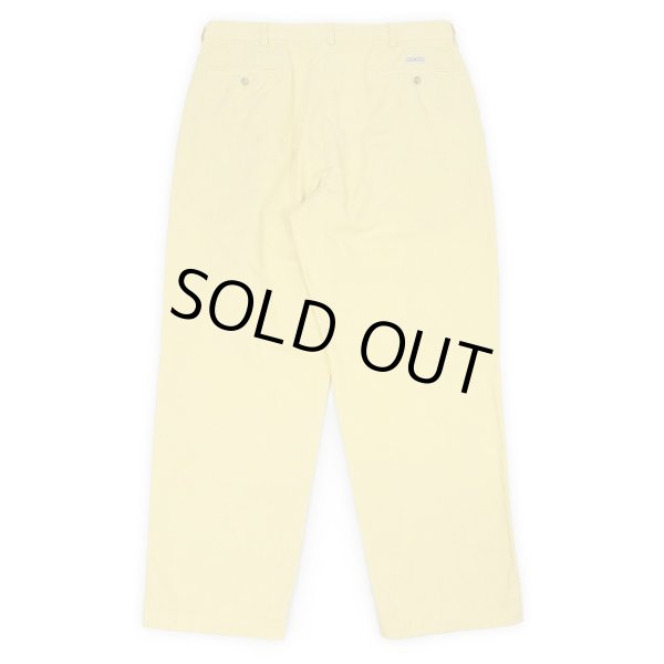 画像2: 90's Polo Ralph Lauren 2タック チノトラウザー "ANDREW PANT / W36 L30 / YELLOW" (2)