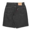 画像2: 90's Levi's 550 ブラックデニムショーツ “W32 L00 / MADE IN USA” (2)